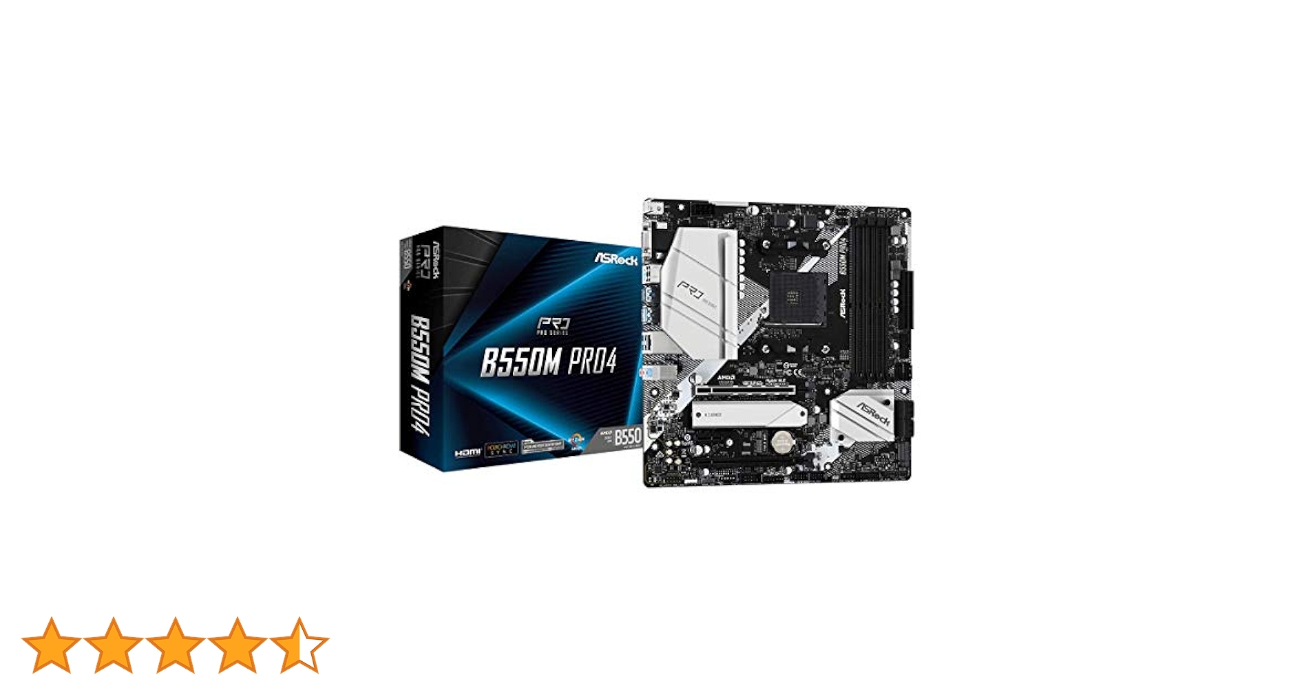 ASRock B550M PRO4 Supports 3rd Gen AMD AM4 Ryzen™ / Future